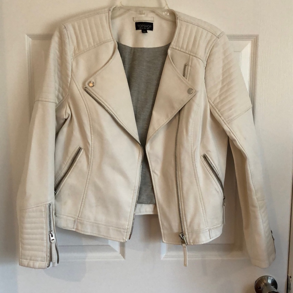 TOPSHOP faux leather jacket